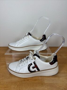 Cole Haan Women's Grandpro Topspin Sneaker Shoes W31300 Ivory Sz 9
